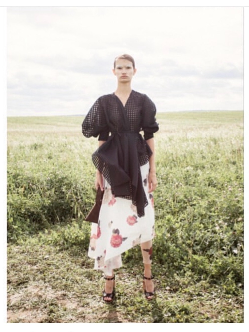 A.W.A.K.E Mode asymmetric wrap shirt @awake_mode SS16